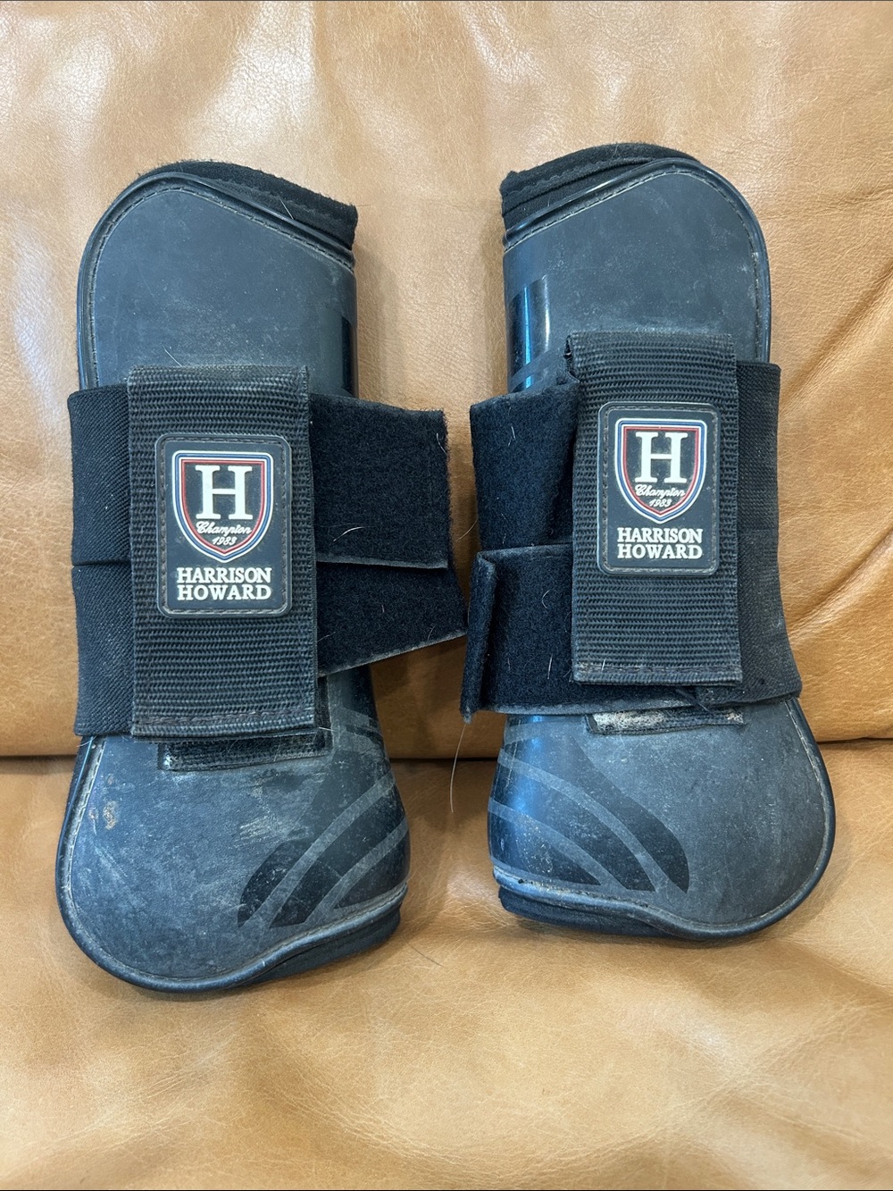 Harrison Howard branded horse tendon boots